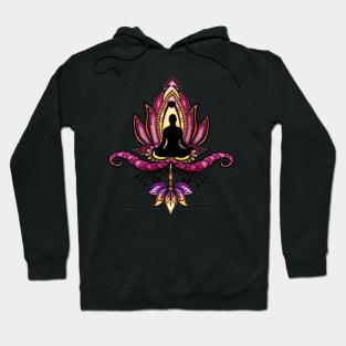 Wonderful colorful lotus flower Hoodie